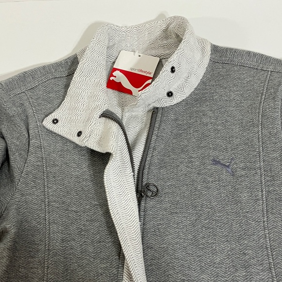Puma Cotton Grey Heather Jacket Size M - Picture 8 of 9